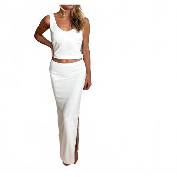 NEW ARAMINTA JAMES margot terry tank top in coconut - Picture 1 of 4